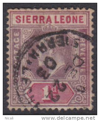 SIERRA LEONE 1903 1d KE VII SG 74 U XQ145 - Sierra Leone (...-1960)