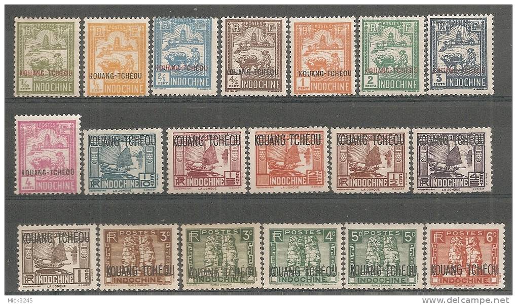 Kouang-Tchéou - Petit Lot De 19 Timbres Divers - Autres & Non Classés