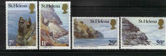 ST. HELENA 1983 Stamps Coastal Rocks MNH 371-374 # 2038 - Isla Sta Helena