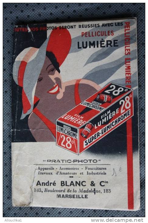 Pochette Photographique Pour Pellicule Lumière: André Blanc Et Compagnie 183 Boulevard De La Madeleine Marseille - Matériel & Accessoires