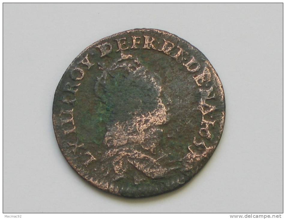 LOUIS XIV -  Liard De France - 165.... C ( CAEN) - 1715-1774 Luigi XV Il Beneamato