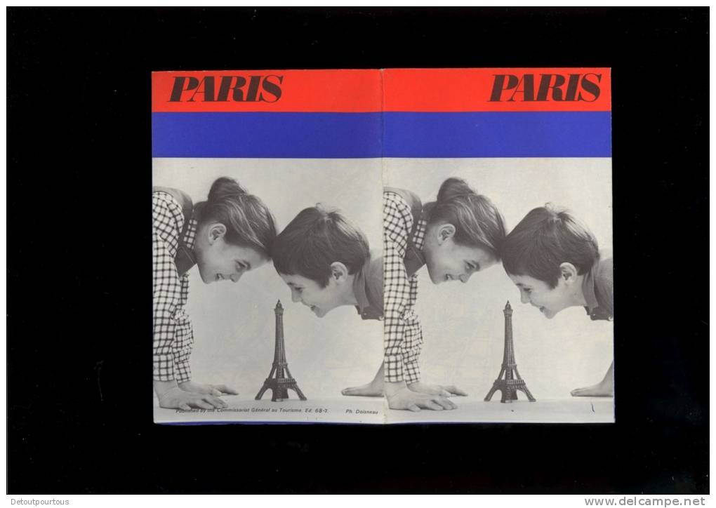 PLAN De PARIS Ville Et Plan Métro Ratp Illustration Photographie Photographe Robert DOISNEAU  1968 - Europe