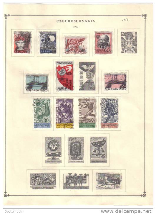 CZECHOSLOVAKIA    Collection Of  Mounted Mint And Used As Per Scan. (4 SCANS) - Colecciones & Series