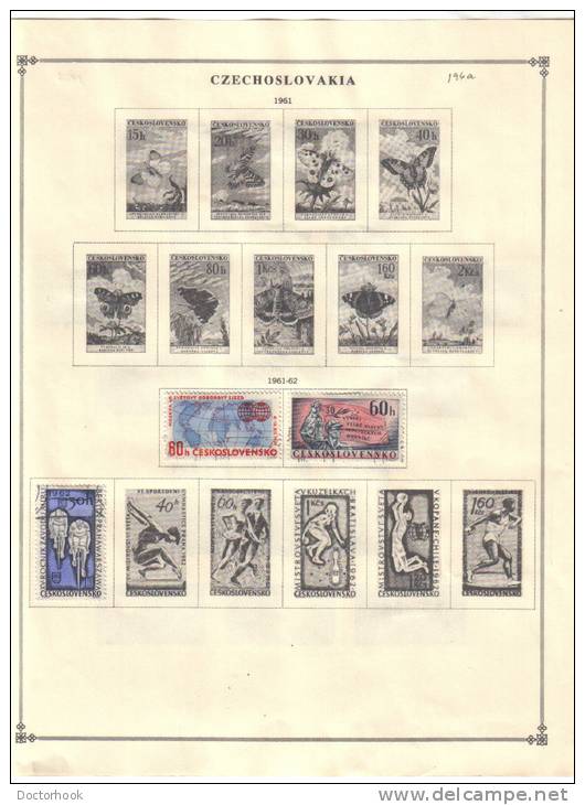 CZECHOSLOVAKIA    Collection Of  Mounted Mint And Used As Per Scan. (4 SCANS) - Colecciones & Series