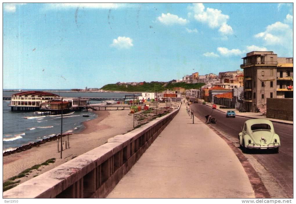 Bellissima   Cartolina   Anni 60       "  GELA - Lungomare       " - Gela