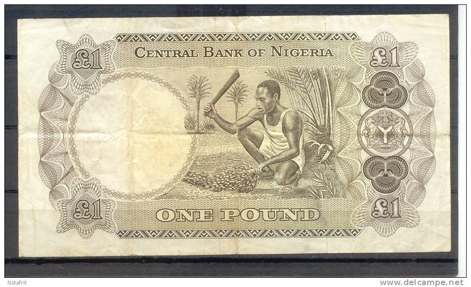 Nigeria 1 Pound  VF+ - Sonstige – Afrika