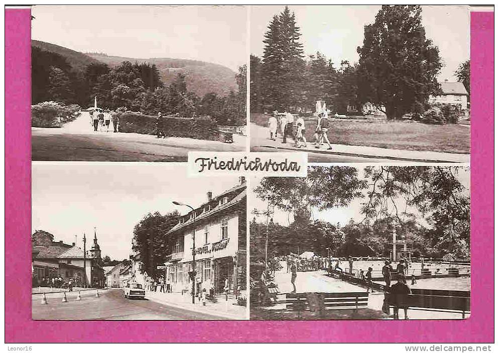 FRIEDRICHRODA  -   ** 4 GRUSS ANSICHTEN IN 1973 **   -   Verlag : KONSUM FOTOCOLOR MAGDEBURG.  N° 112 M - Friedrichroda