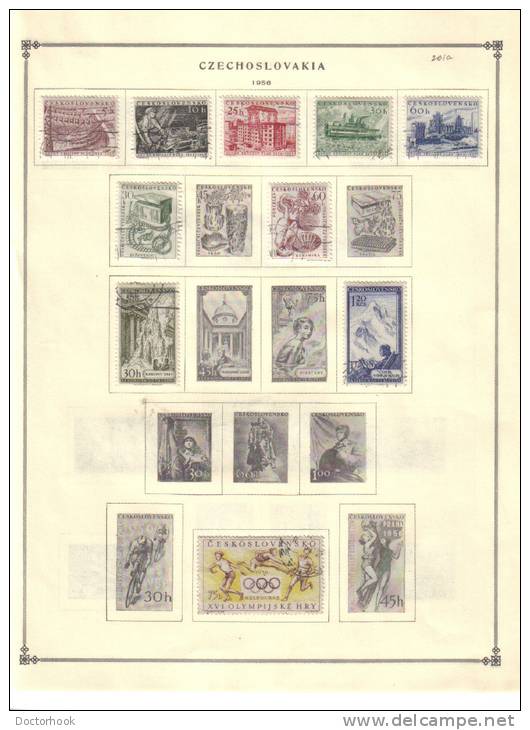 CZECHOSLOVAKIA    Collection Of  Mounted Mint And Used As Per Scan. (5 SCANS) - Collections, Lots & Series