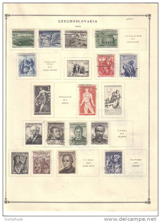 CZECHOSLOVAKIA    Collection Of  Mounted Mint And Used As Per Scan. (5 SCANS) - Collections, Lots & Series