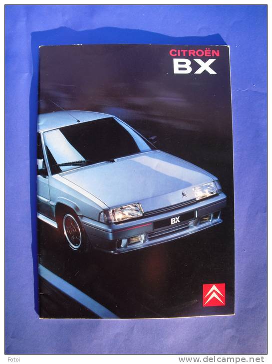 PORTUGUESE EDITION CITROEN BX CATALOGUE CAR VOITURE EDITION PORTUGAISE - Automobili