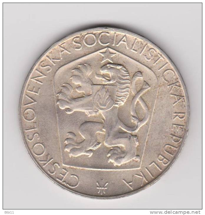 CZECHOSLOVAKIA. 25 KORUN 1965 . ARGENT. - Tchécoslovaquie