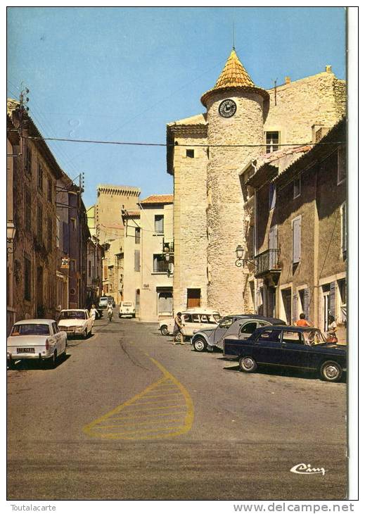 CPSM 84 CHATEAUNEUF DU PAPE LA GRANDE RUE ET LA MAIRIE  1978  Grand Format - Chateauneuf Du Pape