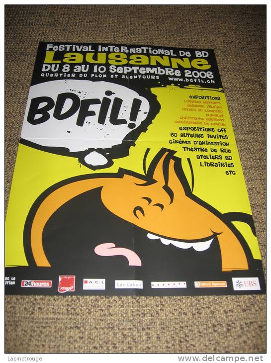 Affiche BERTSCHY Festival BD Lausanne 2009 (Nelson) - Afiches & Offsets