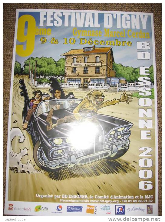 Affiche CASTAZA Phil Festival BD Igny 2006 (Les Teigneux - Affiches & Offsets