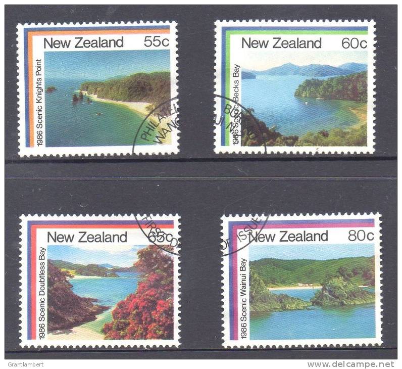 New Zealand 1986 Scenic Bays Set Of 4 Used - Used Stamps