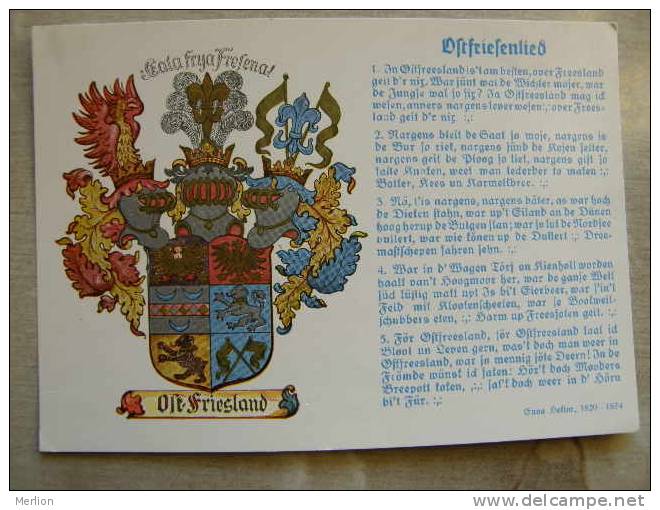 Ostfriesland Friesland -coat Of Arms    D84844 - Leer