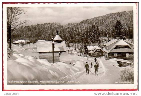 CPSM  ALLEMAGNE Wintersportplatz Blasiwald Hochschwarzwald  * Format CPA - Hochschwarzwald