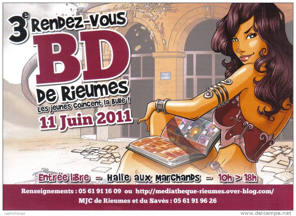 Affiche CLERICI Christophe Festival BD Rieumes 2011 - Afiches & Offsets