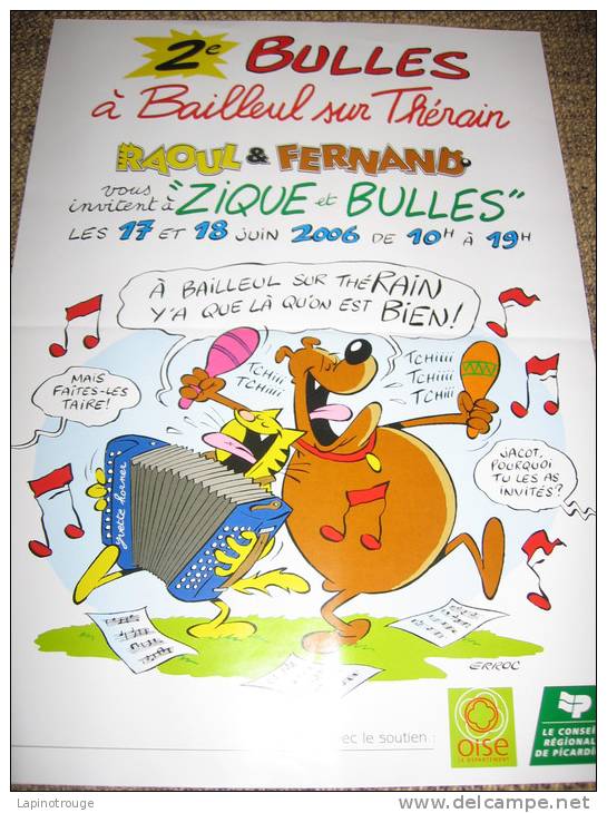 Affiche ERROC Festival BD Bailleul Sur Thérain 2006 - Affiches & Offsets