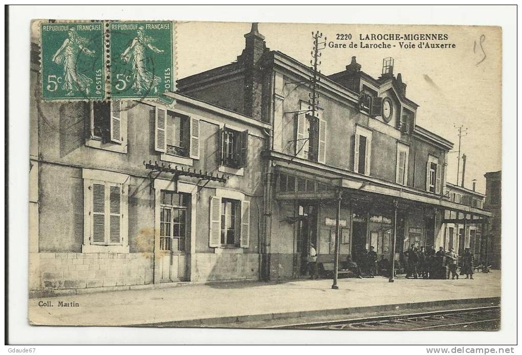 LAROCHE MIGENNES (YONNE - 89) - CPA - GARE - Laroche Saint Cydroine