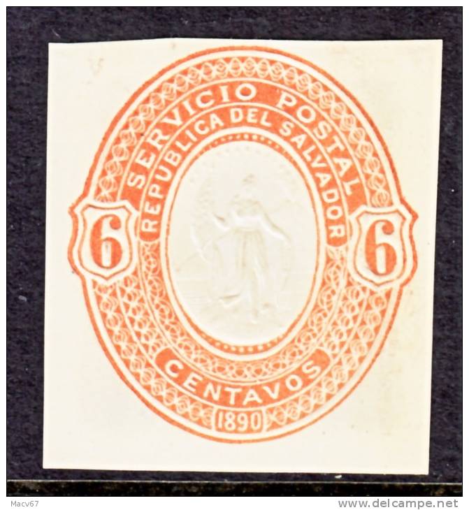 El Salvador  Cut Square  9  *  1890 Issue - El Salvador