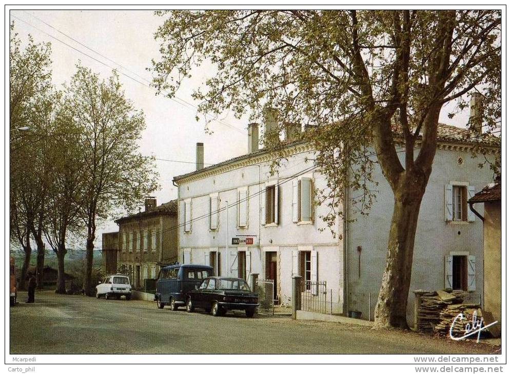 81 - TARN - SALVAGNAC - CPM 3323. - LA GENDARMERIE. ESTAFETTE RENAULT. PEUGEOT 204 NOIRE. AMI 8 CITROEN - Salvagnac