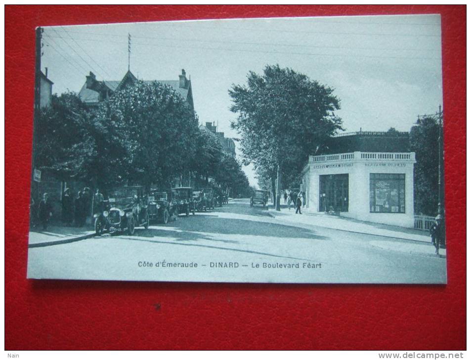 35 - DINARD - LE BOULEVARD FEART - VIEILLES VOITURES - BELLE CARTE - - Dinard