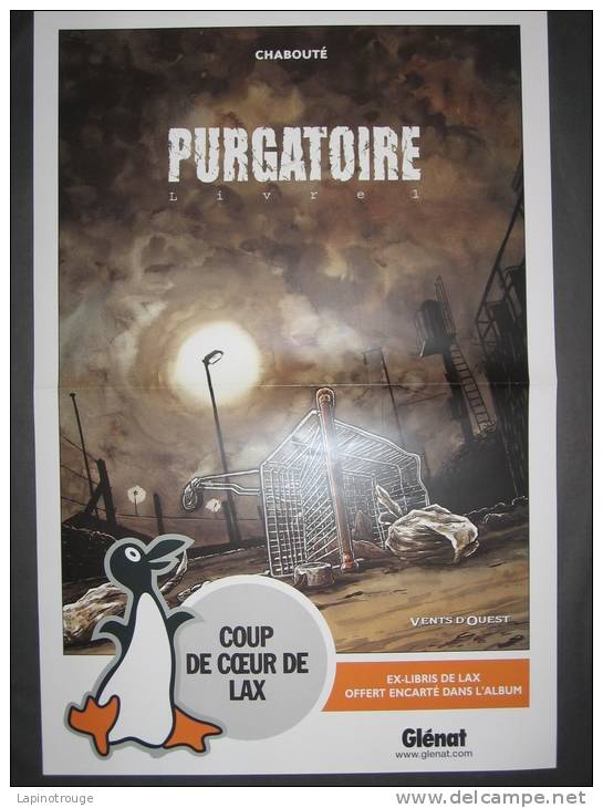 Affiche CHABOUTE Pour Purgatoire Glénat 2003 - Affiches & Offsets