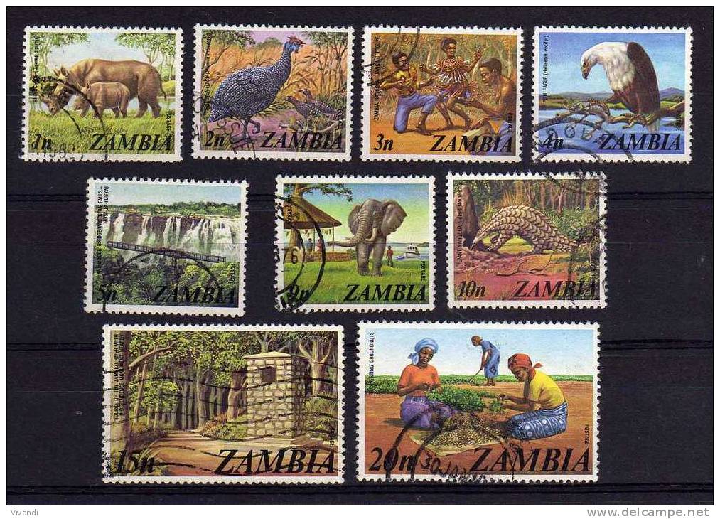 Zambia - 1975 - Pictorials (Part Set) - Used - Zambie (1965-...)