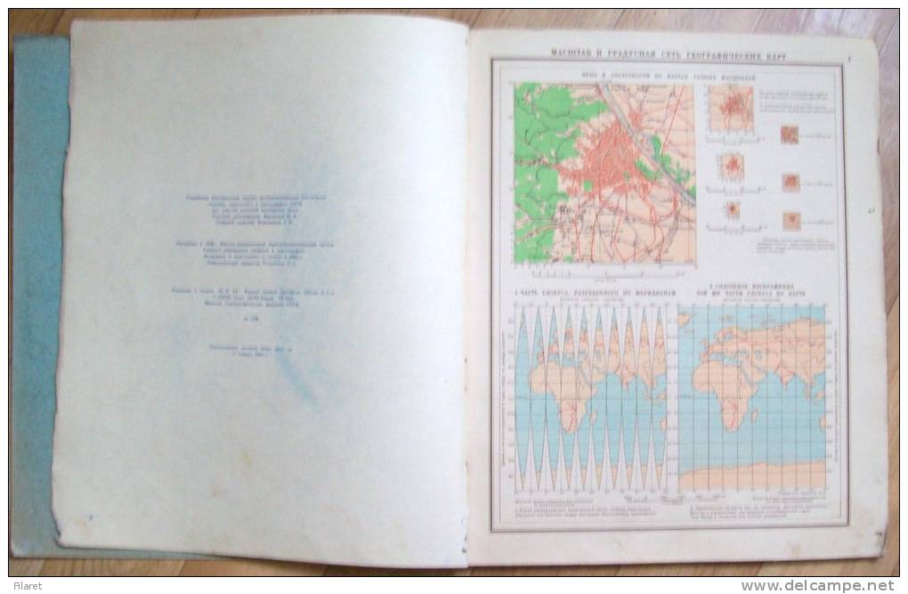 ROMANIA-GEOGRAPHIC SCHOOL ATLAS,1954 PERIOD,RUSSIAN EDITION - Libros Antiguos Y De Colección