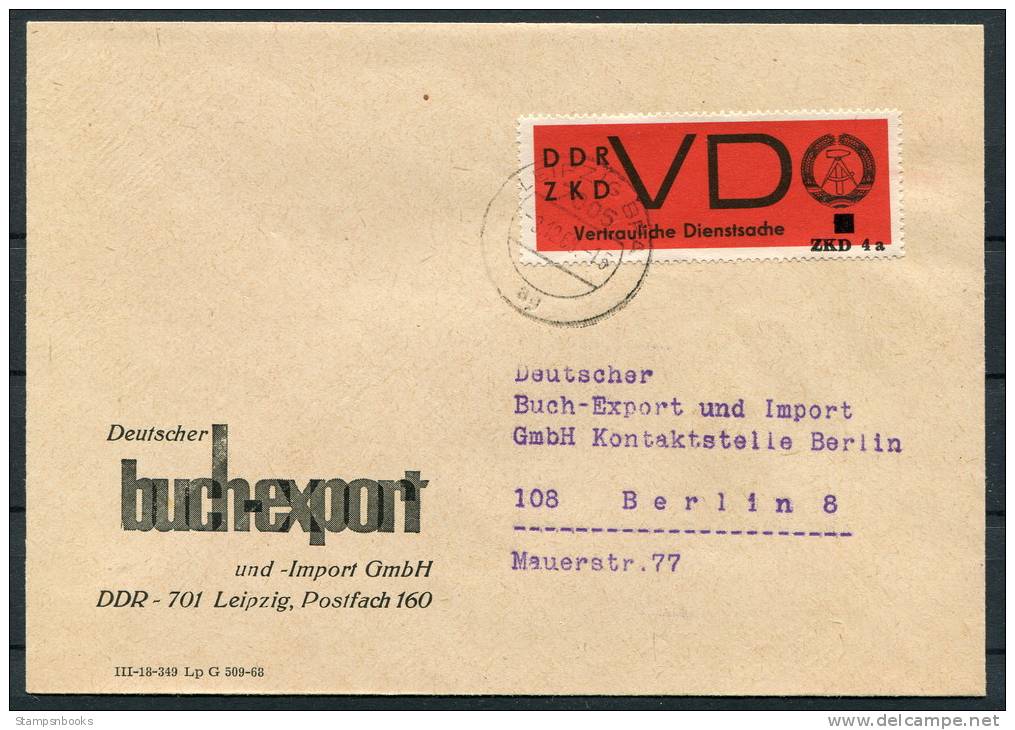 1968 DDR ZKD VD 3 Leipzig Dienstmarken Briefe X3 - Other & Unclassified