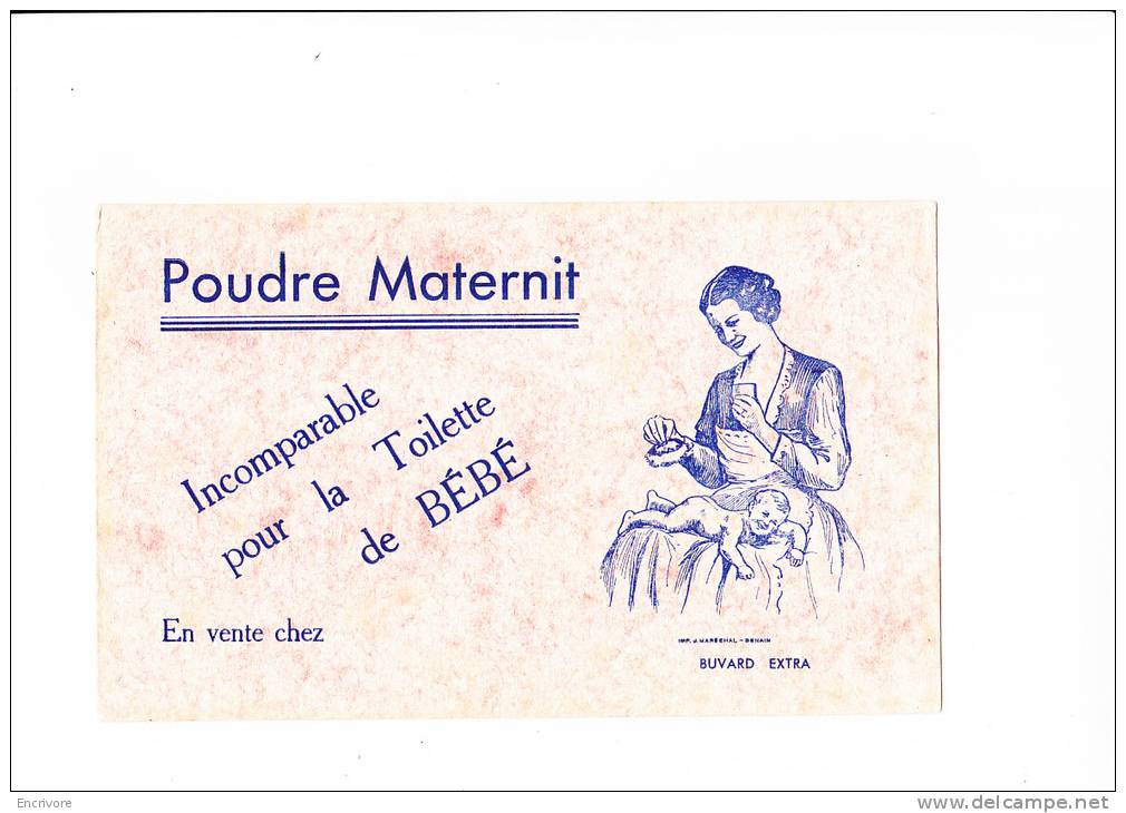 Buvard POUDRE MATERNIT Nourrice Et Bébé Rose - Perfumes & Belleza