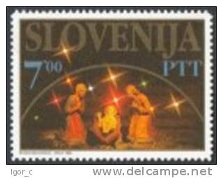 Slovenia 1992 - Christmas Stamps Mi. 32 - 33, 35 - Slovénie