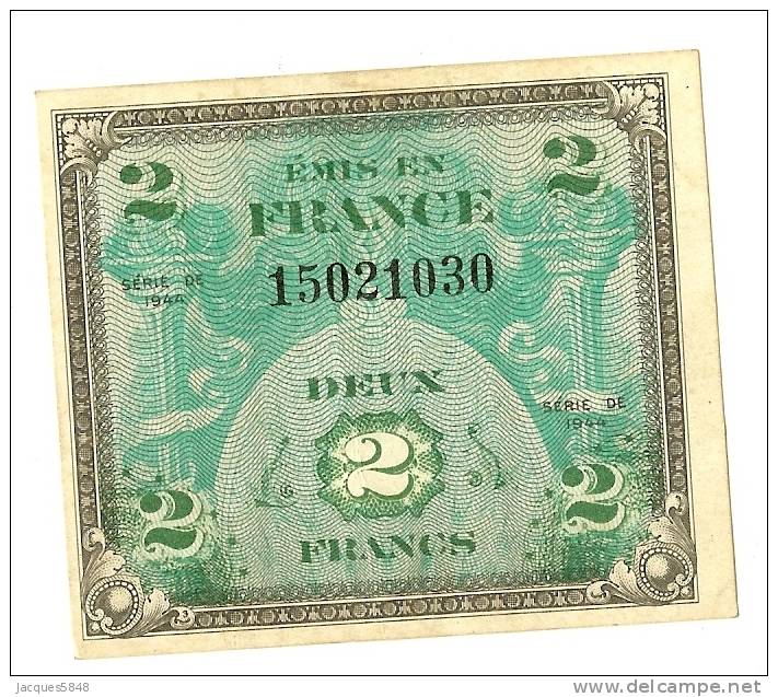 Billets) 2 FRS  Drapeau - Serie 1944 (  Spl A Neuf ) Traces De Manipulations - 1944 Flagge/Frankreich