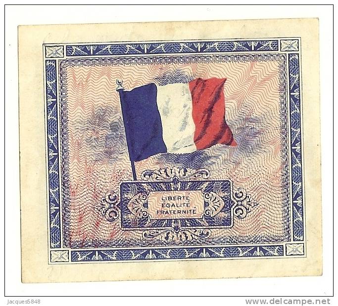 Billets) 2 FRS  Drapeau - Serie 1944 (  Spl A Neuf ) Traces De Manipulations - 1944 Drapeau/Francia