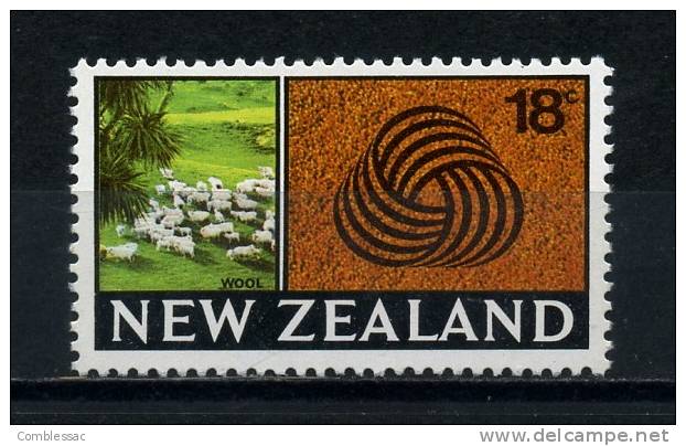 NEW  ZEALAND    1967    15c  Sheep  And  Wollmark      MNH - Ungebraucht