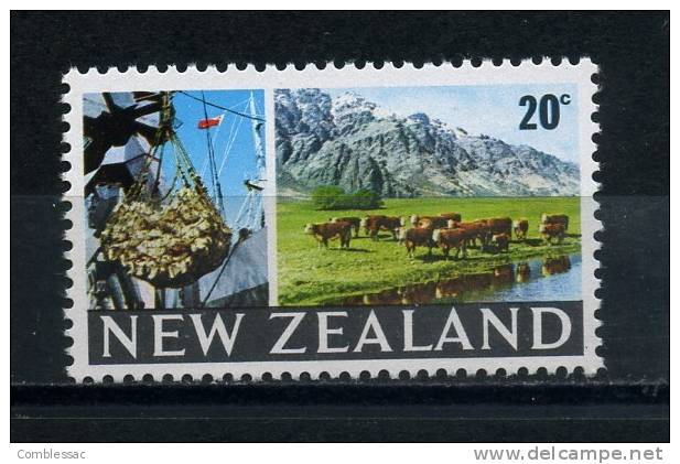 NEW  ZEALAND    1967    20c  Beef  And  Heard  Of  Cattle      MNH - Ungebraucht