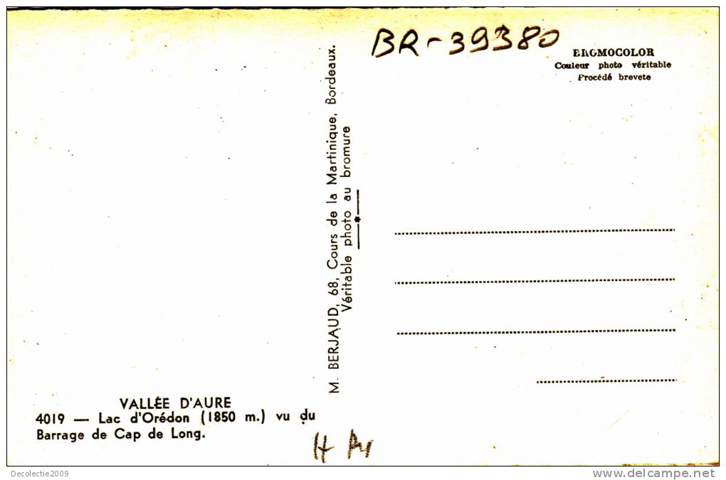 BR39380 Lac D Oredon Vallee D Aure    2 Scans - Vielle Aure