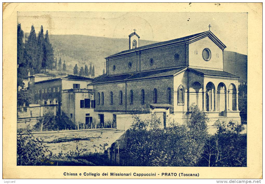 PRATO CHIESA E COLLEGIO DEI CAPPUCCINI 1939 - Prato