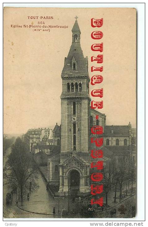 75014 - SERIE TOUT PARIS N° 564 < Eglise Saint Pierre De Montrouge - Collection Fleury - Dos Scané - Arrondissement: 14