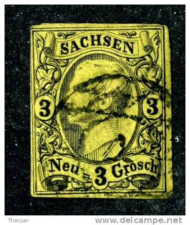 GS-293)  SACHSEN  1855  Mi.#11 / Sc.#12  Used - Saxony