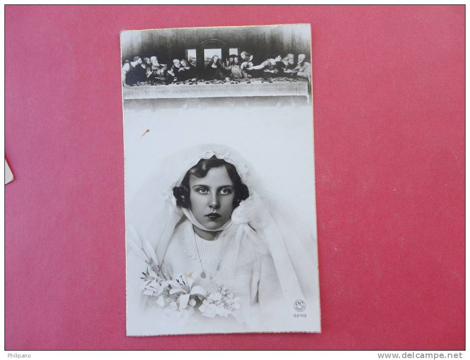 Young Girl Rppc--  Made In Paris= = =ref    751 - Communion