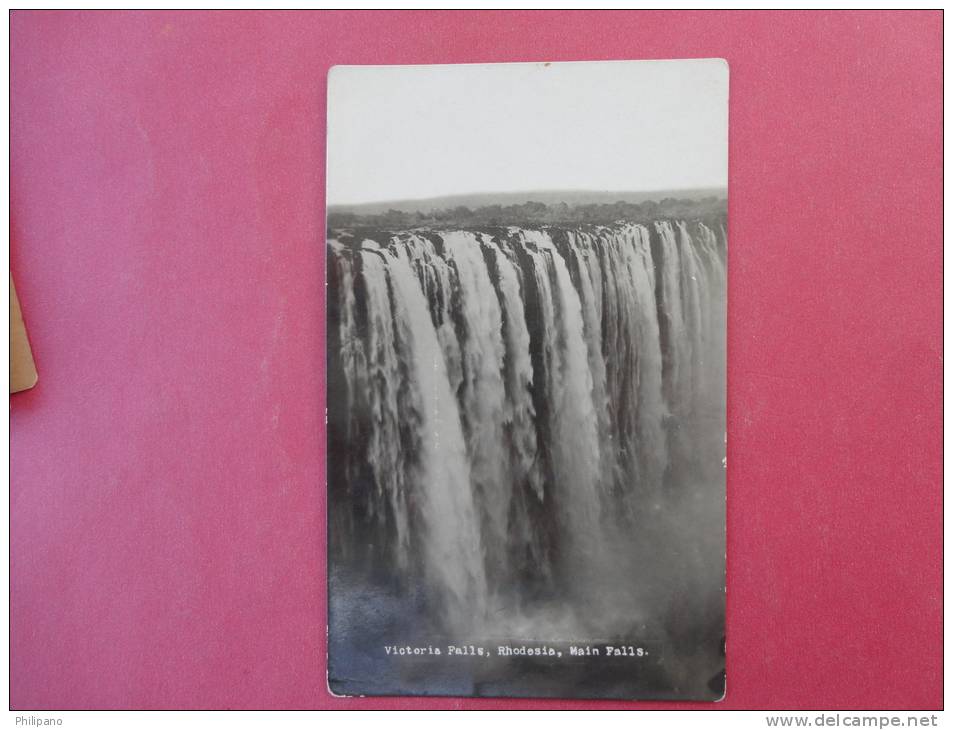 Rppc  Victoria Falls Rhodesia Main Falls= =ref    751 - Zimbabwe