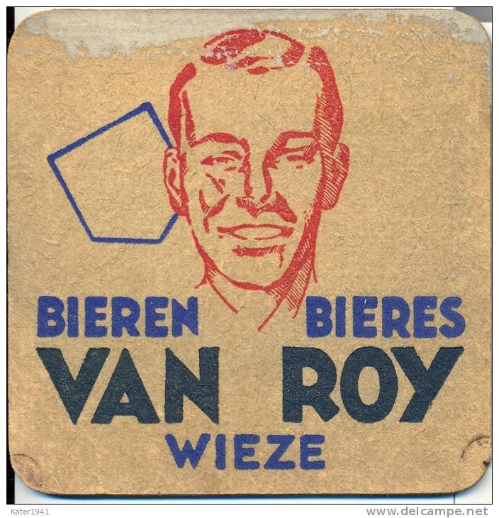 Bierviltje  Bierkaartje Bieren Van Roy - Wieze  Zeer Oud - Portavasos