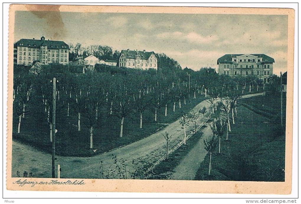 D3255    GUNZENHAUSEN : Diakonessen-Mutterhaus Hensoltshöhe -  Aufgang Zur Hensoltshöhe - Gunzenhausen