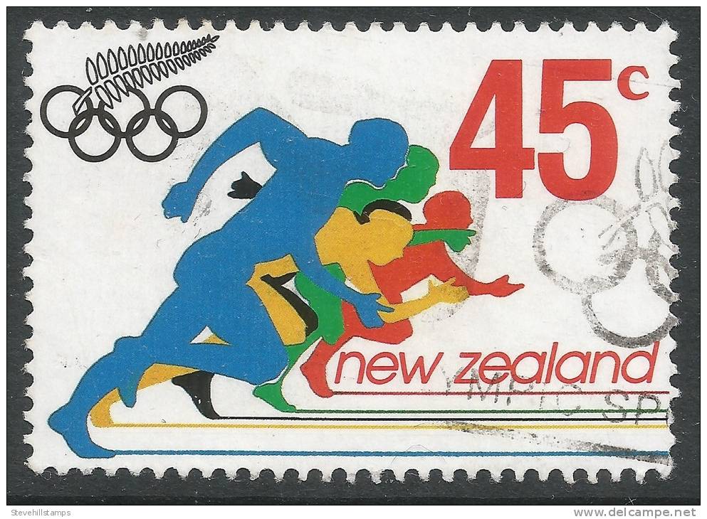 New Zealand. 1992 Olympic Games, Barcelona (1st Issue), 45c Used - Gebraucht