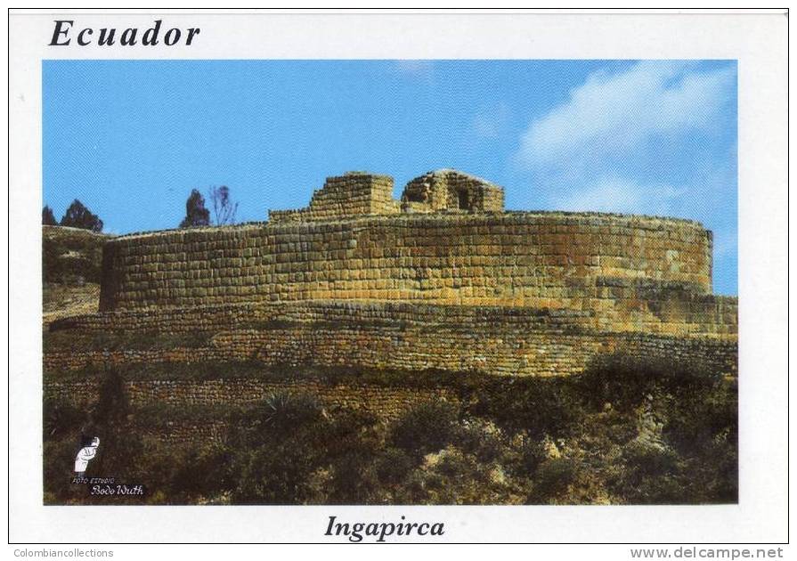 Lote PEP179 Ecuador, Postal, Postcard, Ingapirca, Inca Site,  Indigenous Activities, Actividades Indigenas - Ecuador