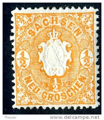 GS-352)  SAXONY  1863  Mi.# 15d / Sc.#16 Mint* - Saxony