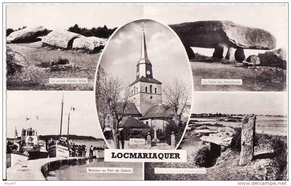 LOCMARIAQUER - Eglise Port Guilvin-Menhir- 5 Vues  - - Locmariaquer