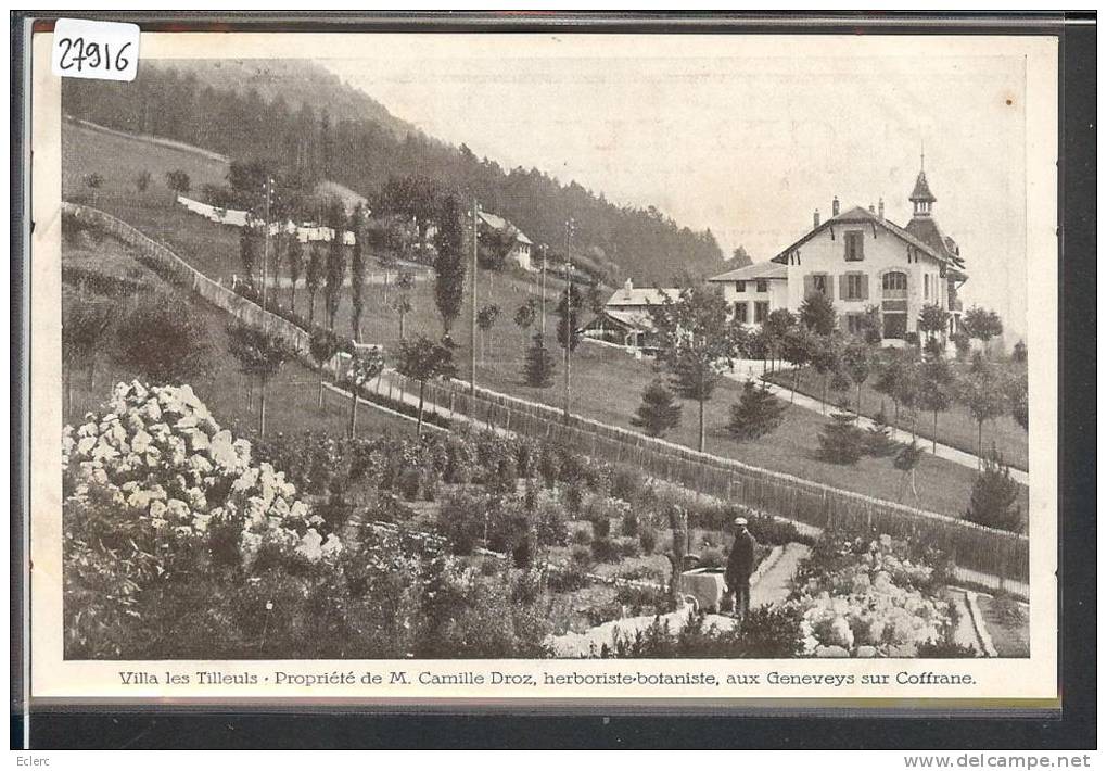 GENEVEYS SUR COFFRANE - VILLA LES TILLEULS - TB - Coffrane